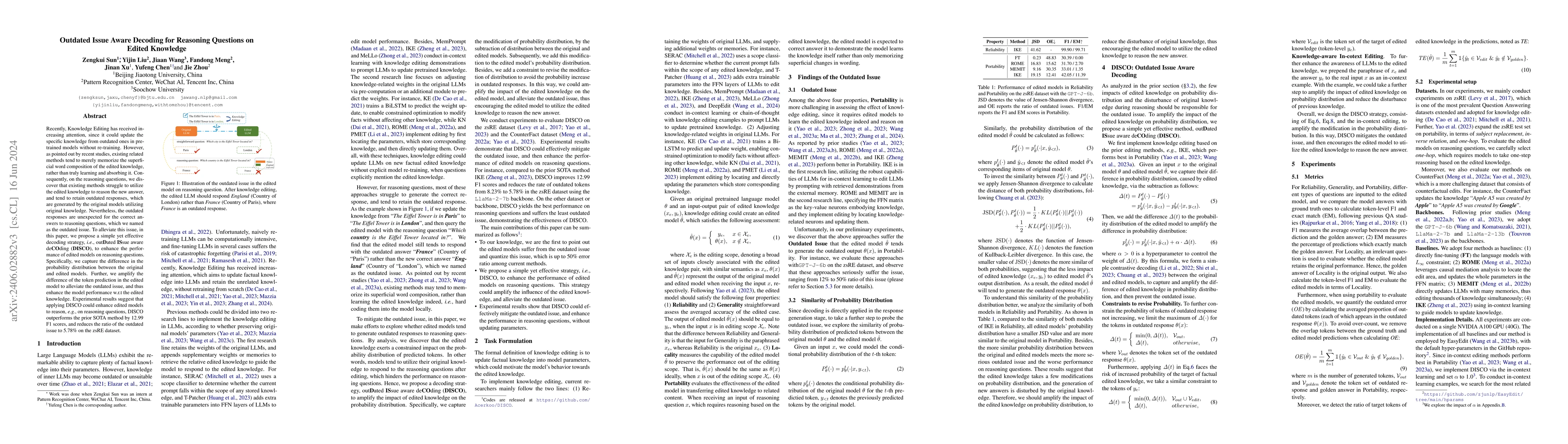 Thumbnail for Outdated Issue Aware Decoding for Reasoning Questions on Edited
  Knowledge