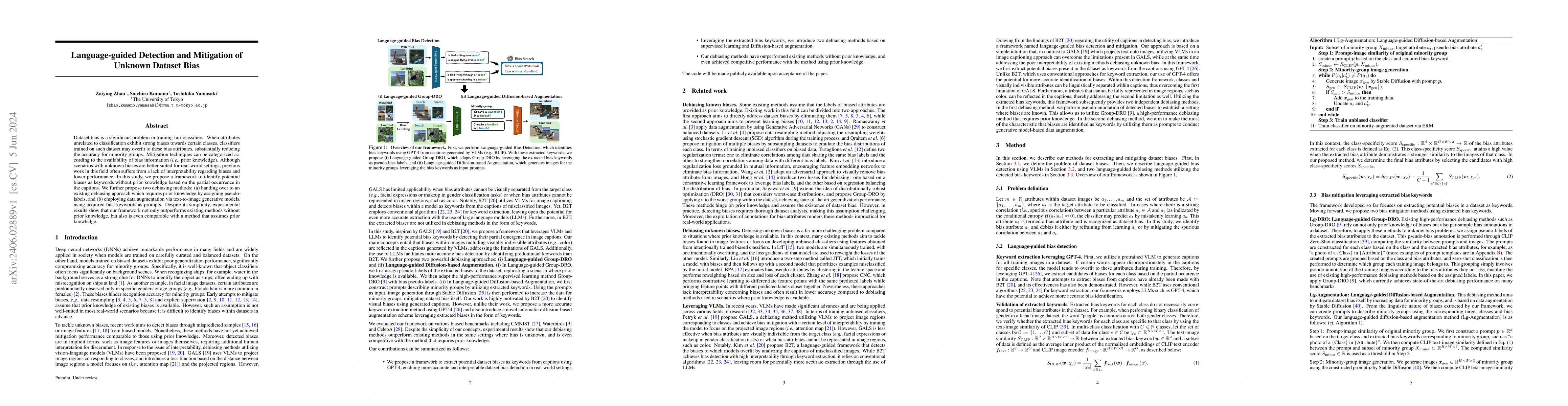 Thumbnail for Language-guided Detection and Mitigation of Unknown Dataset Bias