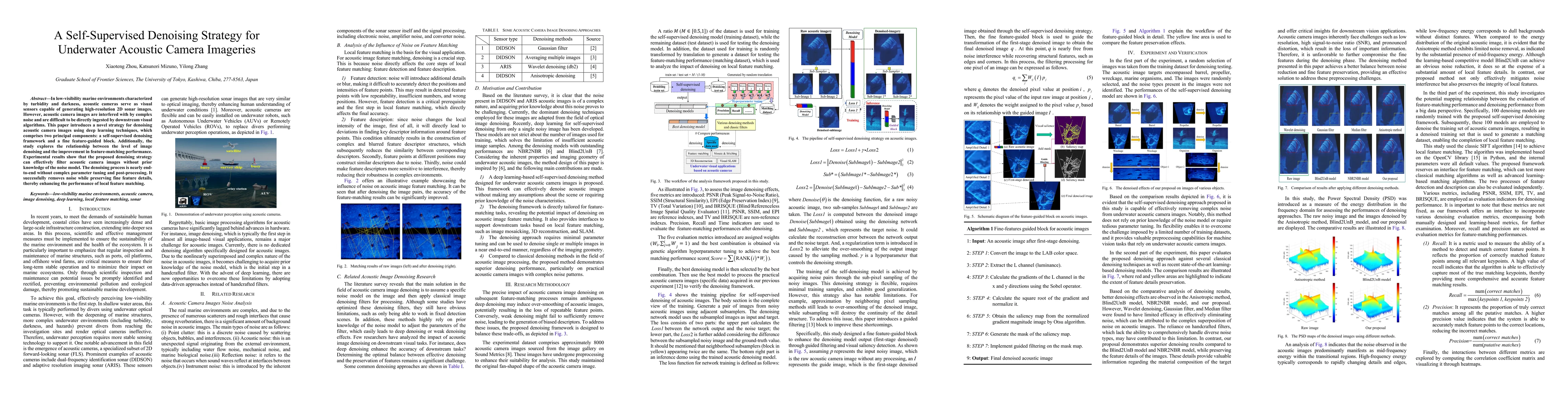 Thumbnail for A Self-Supervised Denoising Strategy for Underwater Acoustic Camera
  Imageries