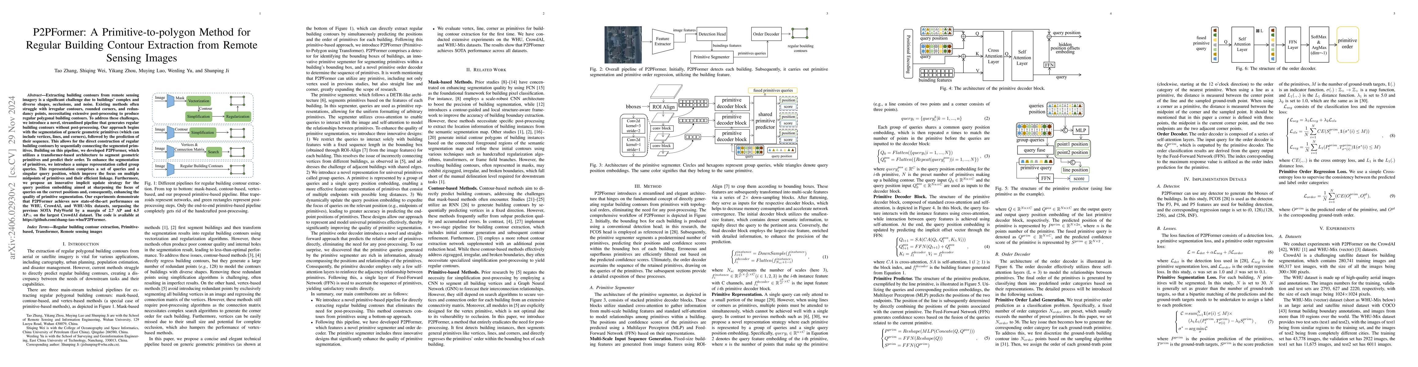 Thumbnail for P2PFormer: A Primitive-to-polygon Method for Regular Building Contour
  Extraction from Remote Sensing Images