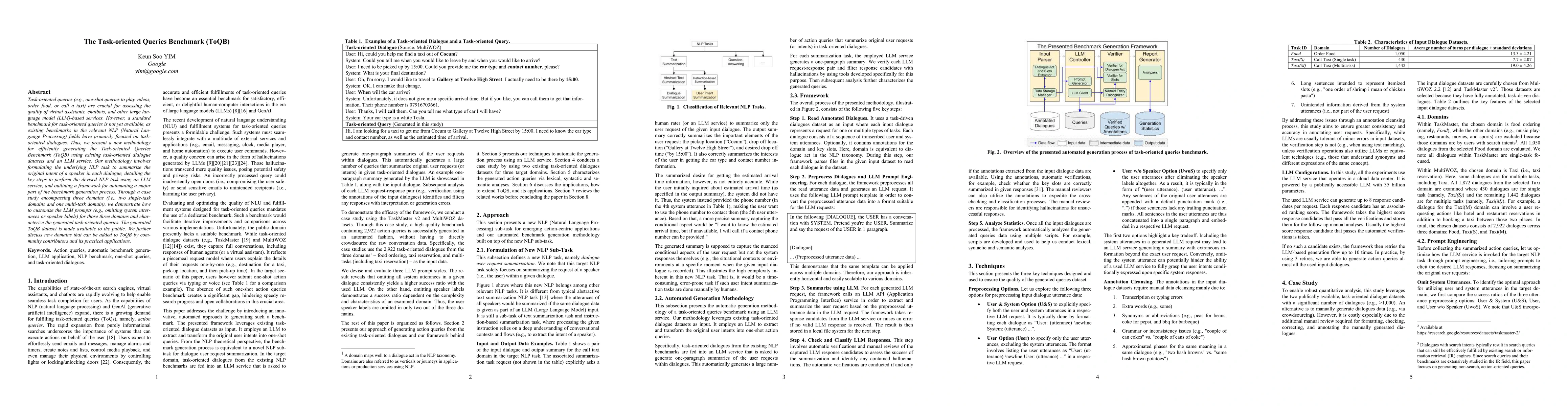 Thumbnail for The Task-oriented Queries Benchmark (ToQB)