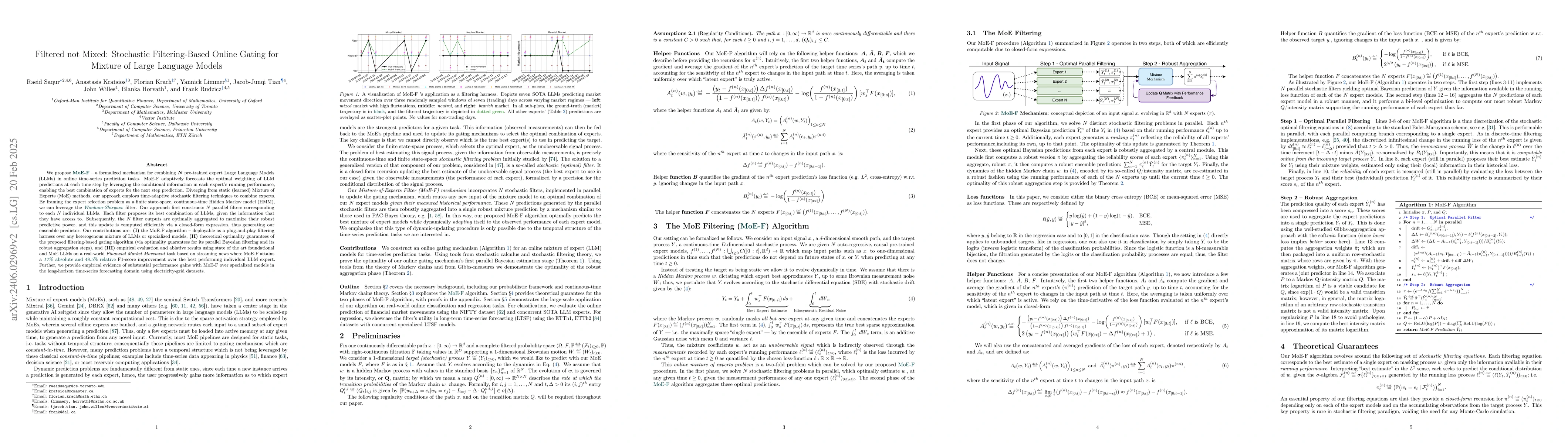 Thumbnail for Filtered not Mixed: Stochastic Filtering-Based Online Gating for Mixture
  of Large Language Models