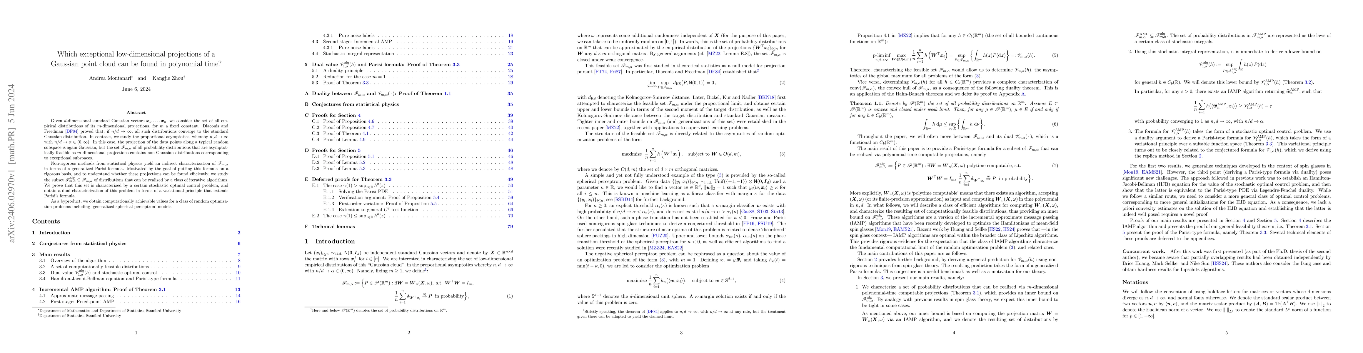 Thumbnail for Which exceptional low-dimensional projections of a Gaussian point cloud
  can be found in polynomial time?