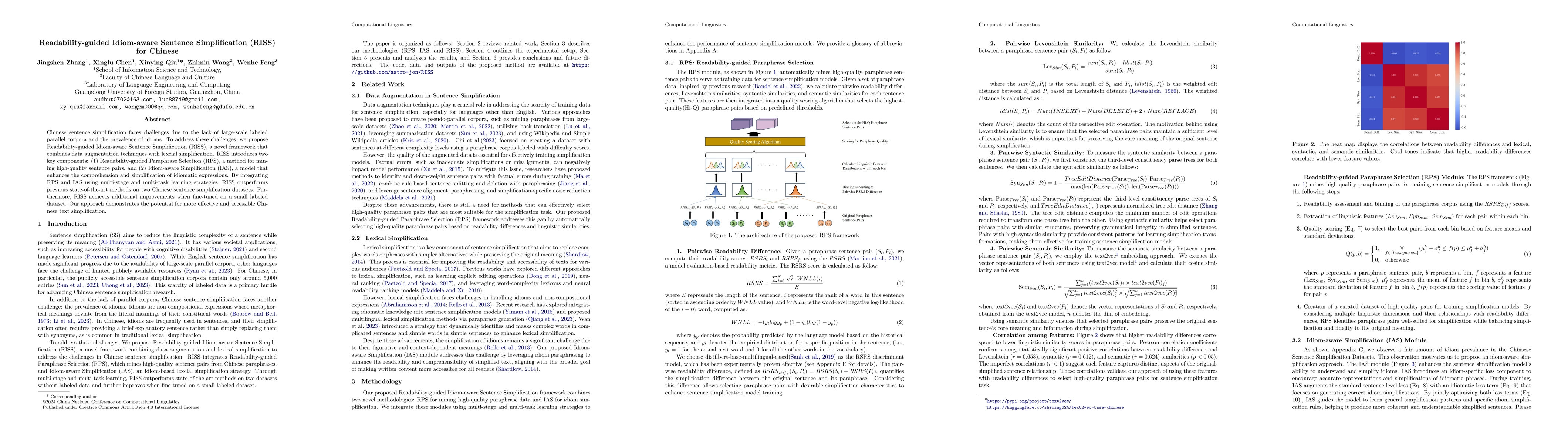 Thumbnail for Readability-guided Idiom-aware Sentence Simplification (RISS) for
  Chinese