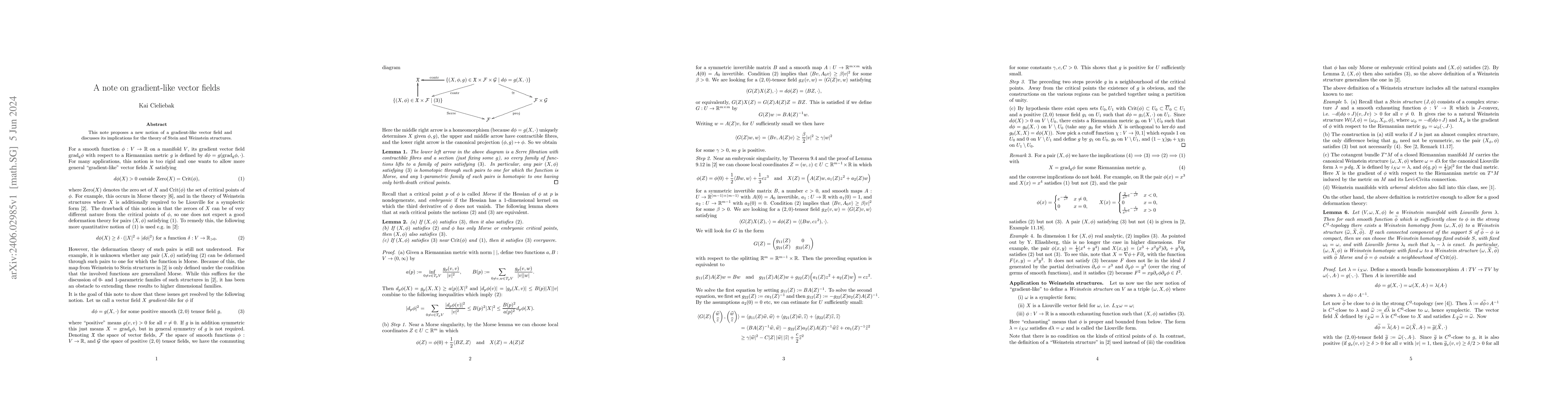 Thumbnail for A note on gradient-like vector fields