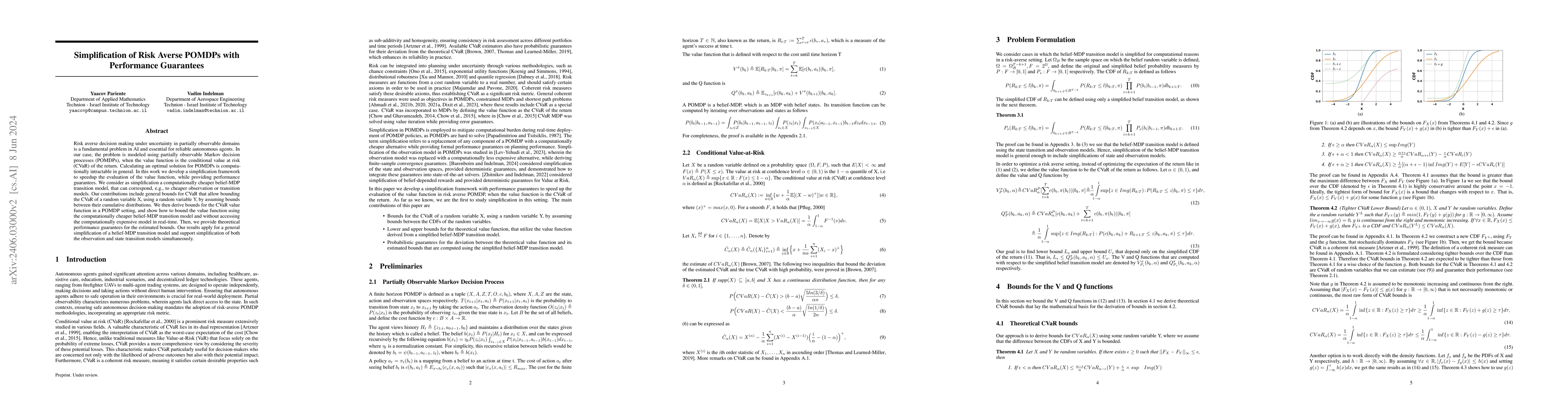 Thumbnail for Simplification of Risk Averse POMDPs with Performance Guarantees