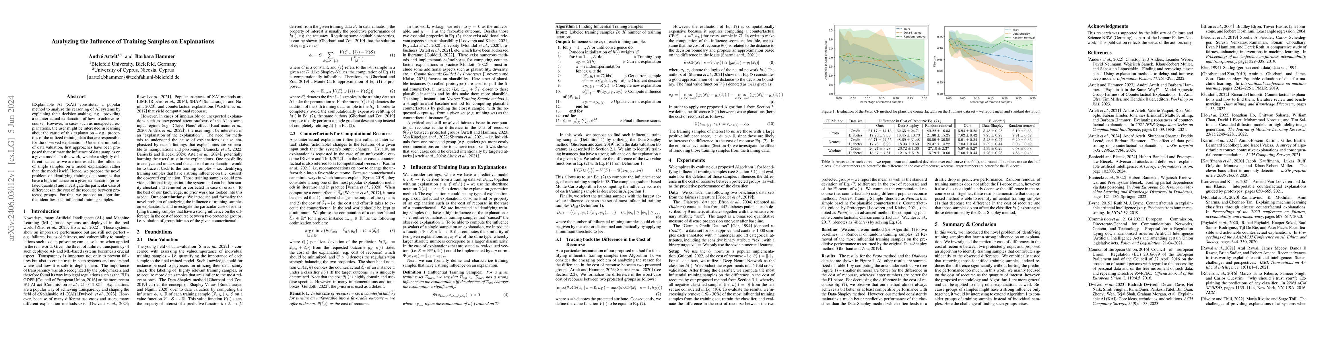 Thumbnail for Analyzing the Influence of Training Samples on Explanations