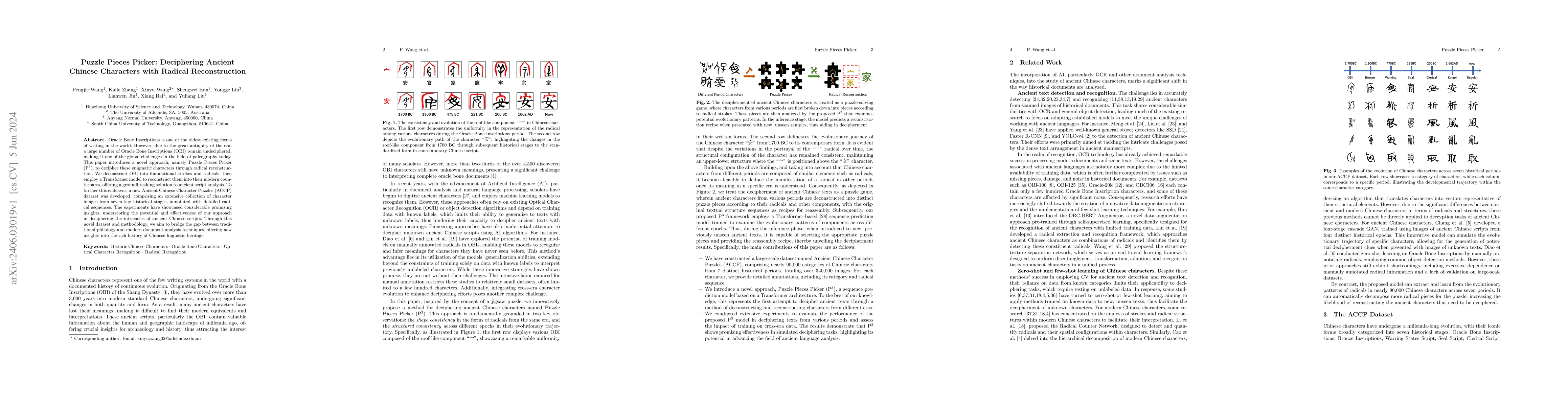 Thumbnail for Puzzle Pieces Picker: Deciphering Ancient Chinese Characters with
  Radical Reconstruction