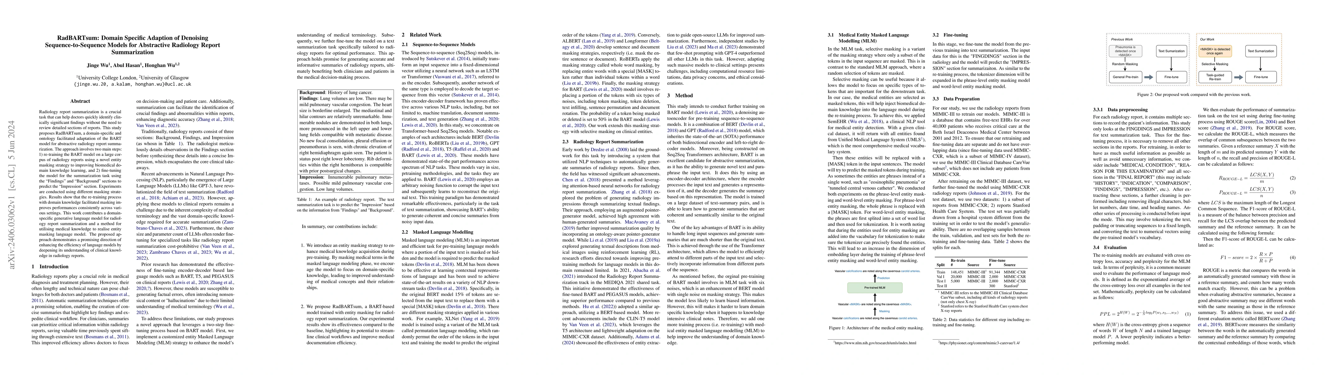 Thumbnail for RadBARTsum: Domain Specific Adaption of Denoising Sequence-to-Sequence
  Models for Abstractive Radiology Report Summarization