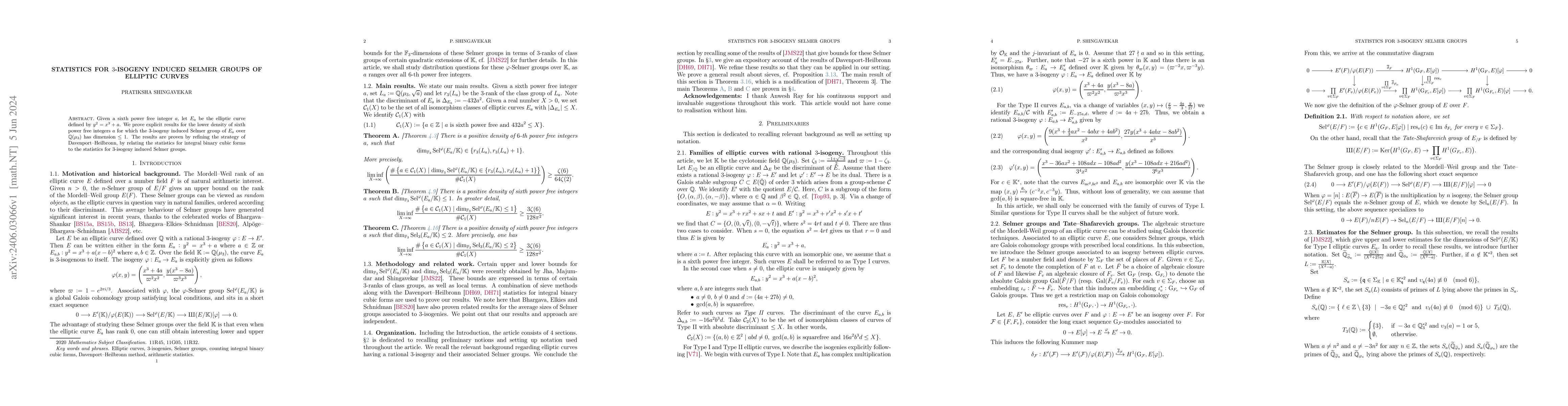 Thumbnail for Statistics for 3-isogeny induced Selmer groups of elliptic curves