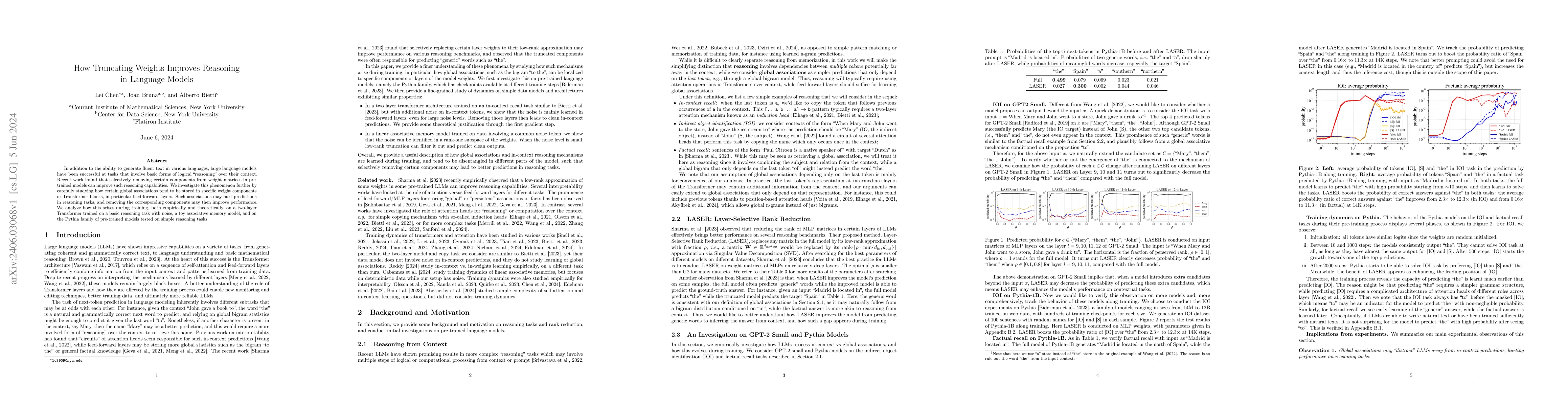 Thumbnail for How Truncating Weights Improves Reasoning in Language Models