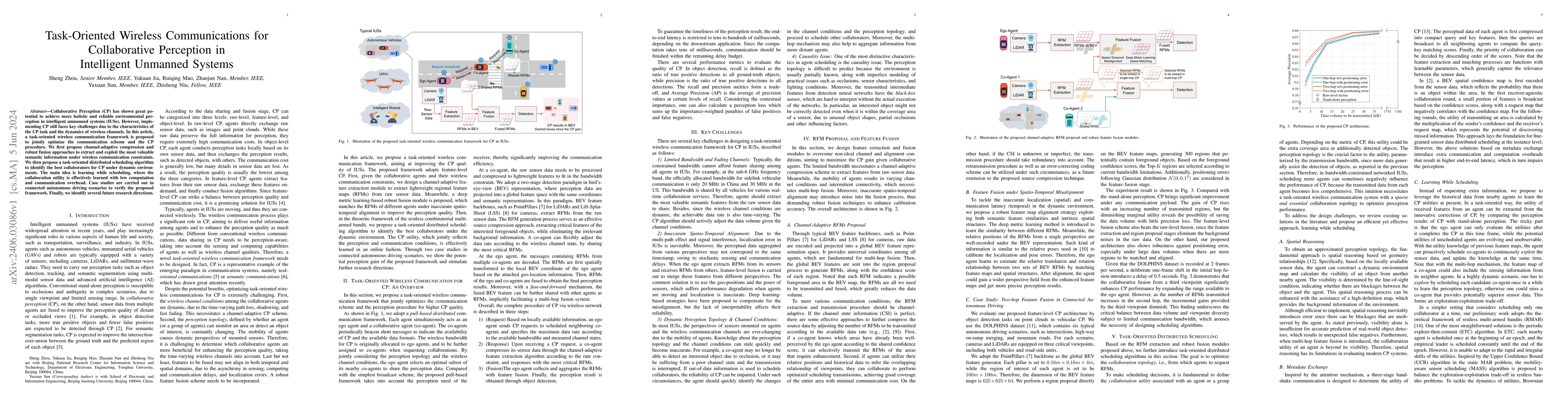Thumbnail for Task-Oriented Wireless Communications for Collaborative Perception in
  Intelligent Unmanned Systems
