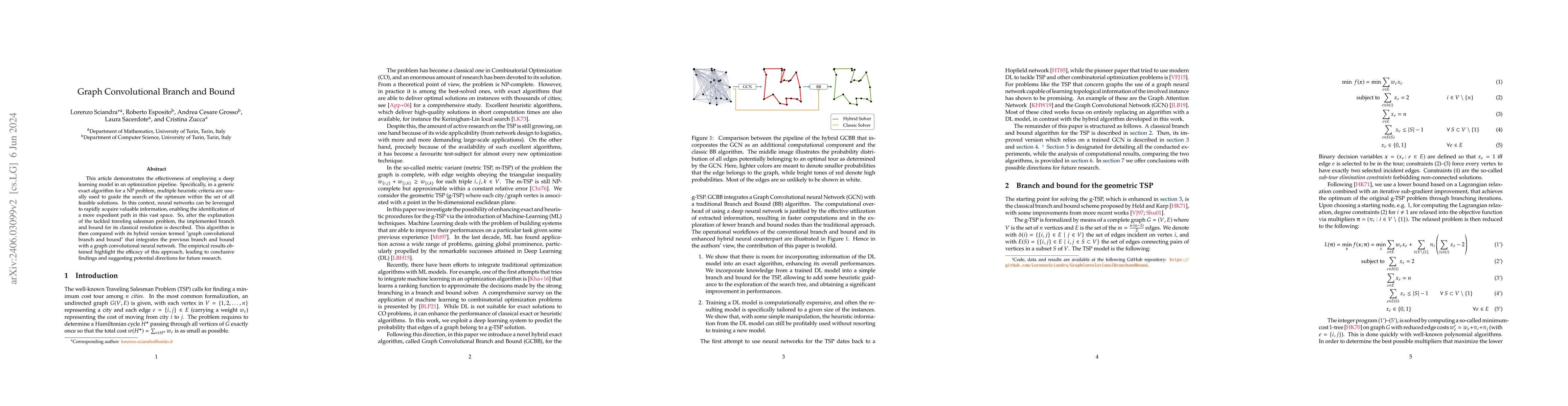 Thumbnail for Graph Convolutional Branch and Bound