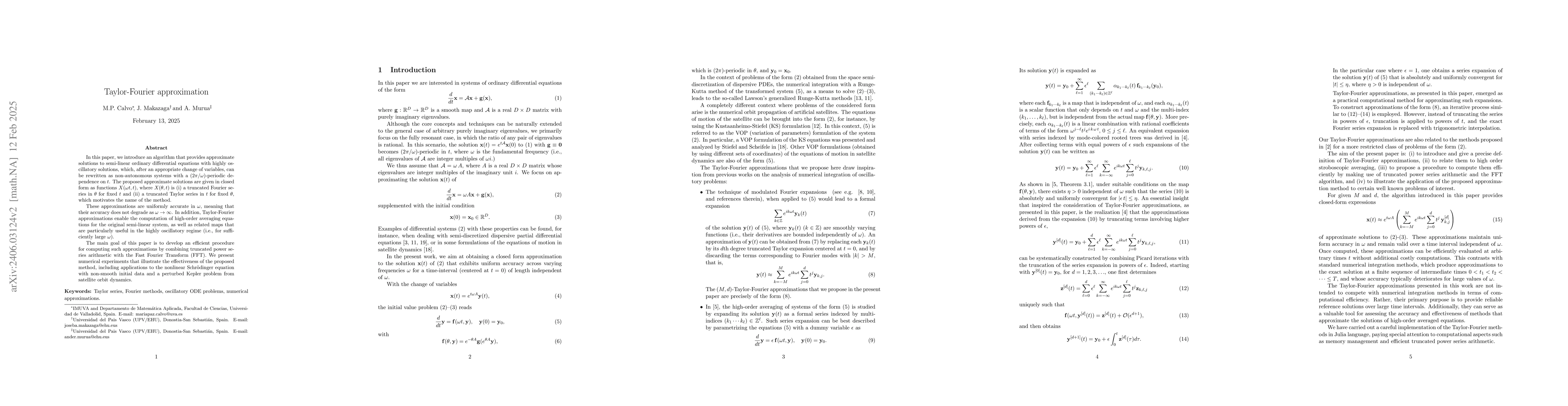 Thumbnail for Taylor-Fourier integration