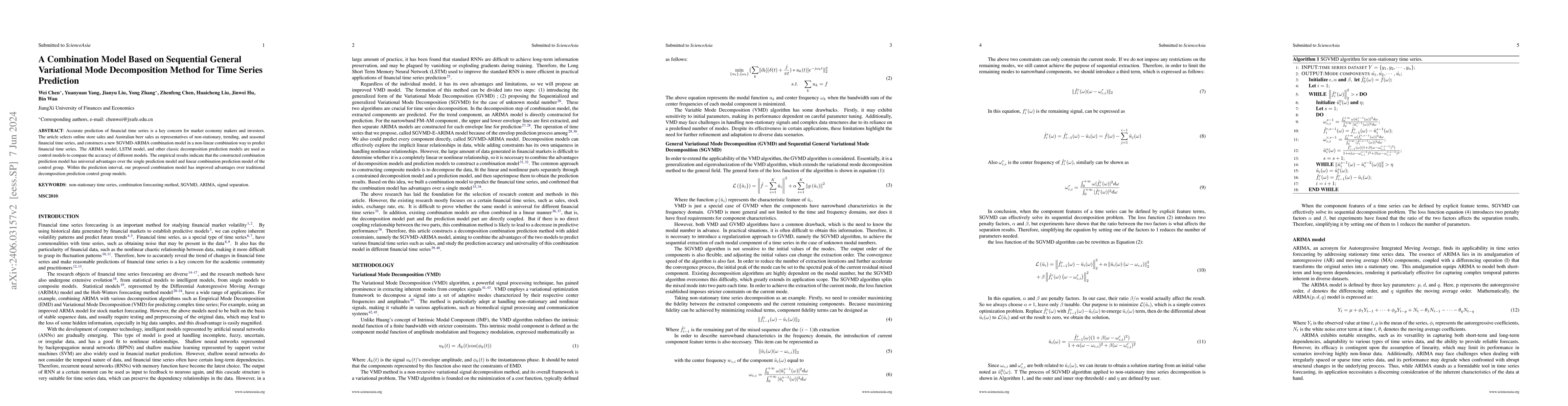 Thumbnail for A Combination Model Based on Sequential General Variational Mode
  Decomposition Method for Time Series Prediction