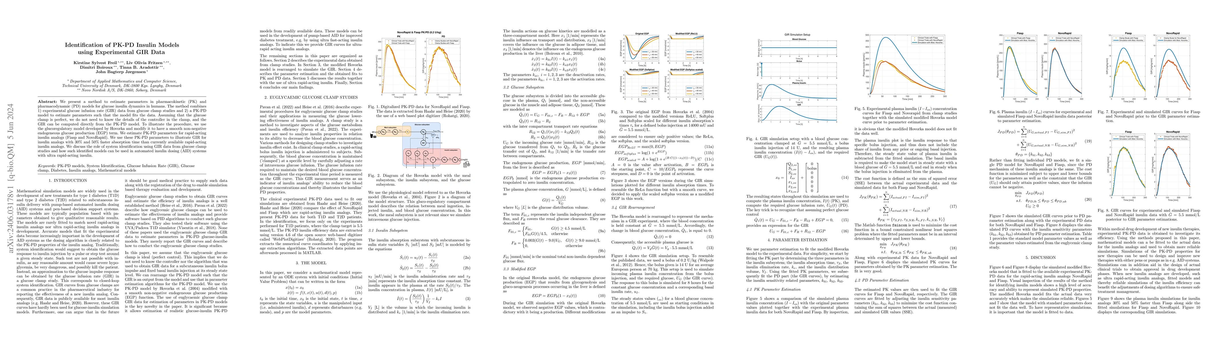 Thumbnail for Identification of PK-PD Insulin Models using Experimental GIR Data
