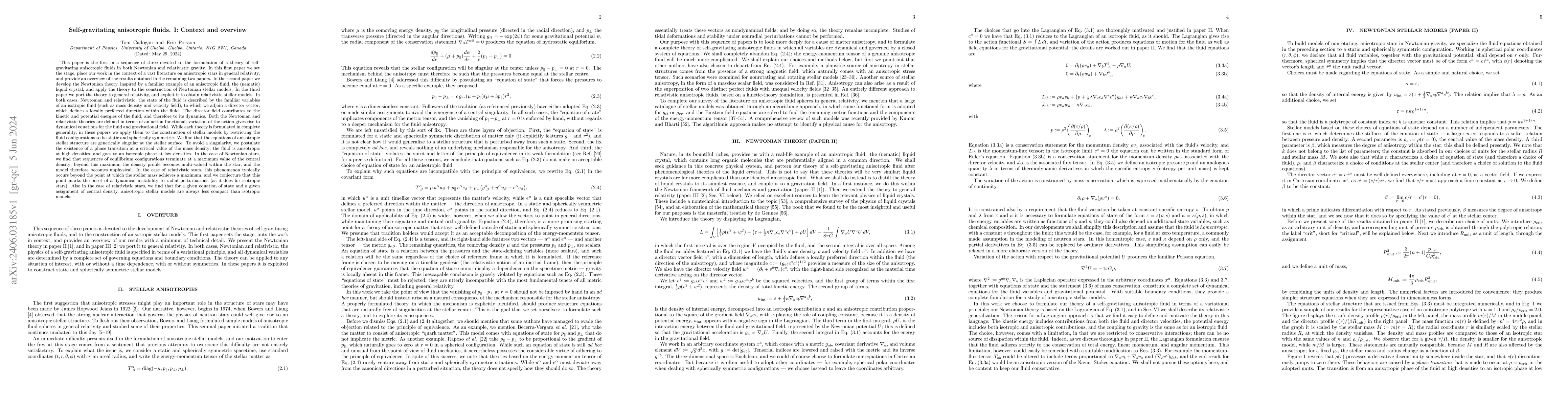 Thumbnail for Self-gravitating anisotropic fluids. I: Context and overview