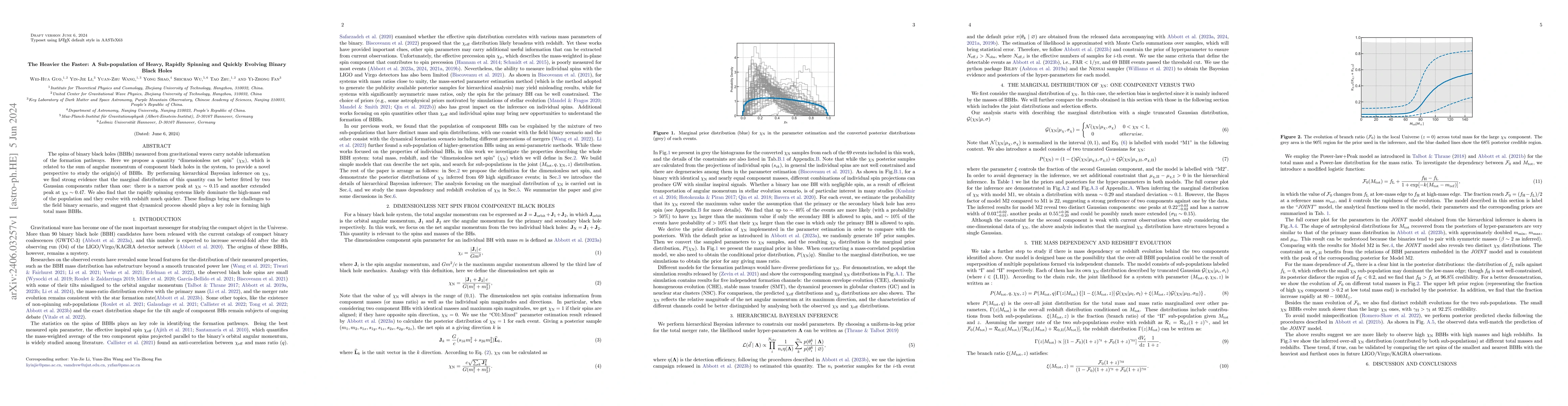 Thumbnail for The Heavier the Faster: A Sub-population of Heavy, Rapidly Spinning and
  Quickly Evolving Binary Black Holes