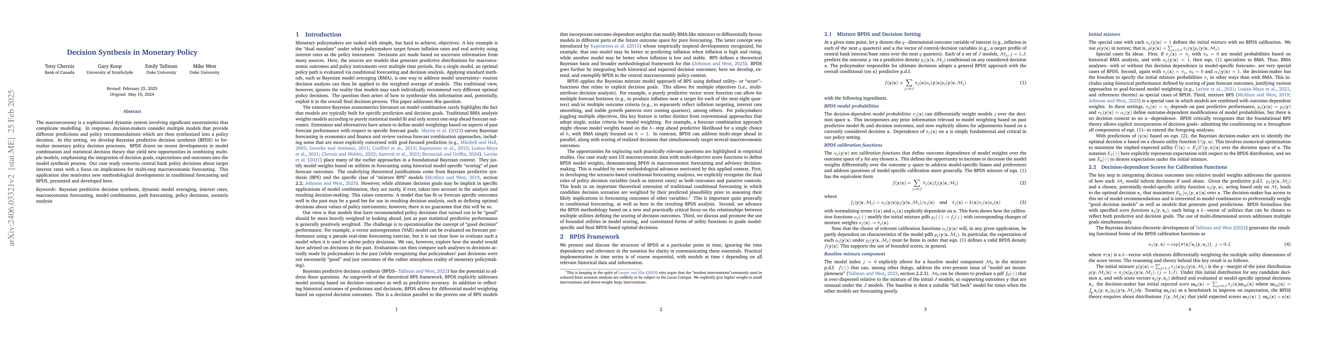 Thumbnail for Decision synthesis in monetary policy