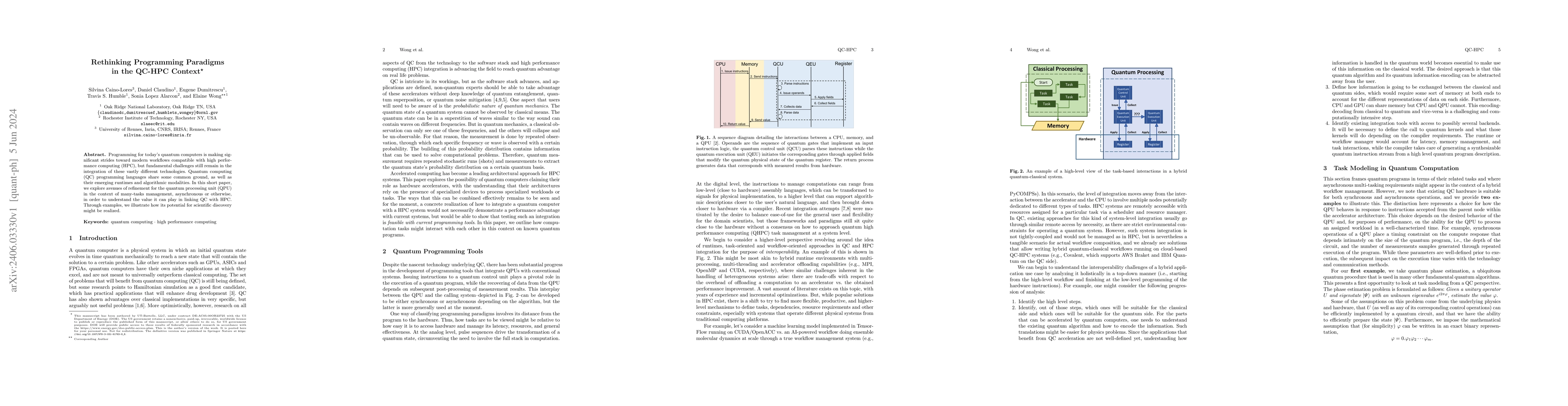 Thumbnail for Rethinking Programming Paradigms in the QC-HPC Context