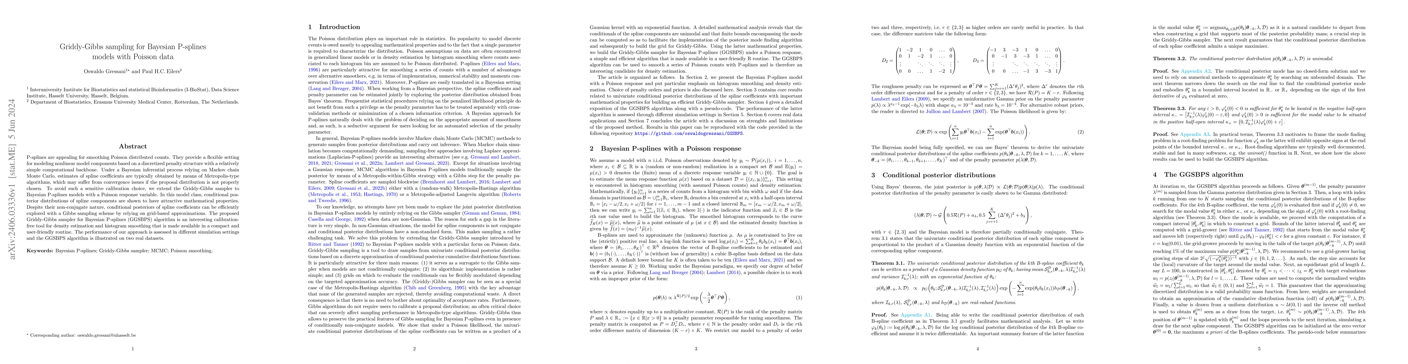 Thumbnail for Griddy-Gibbs sampling for Bayesian P-splines models with Poisson data