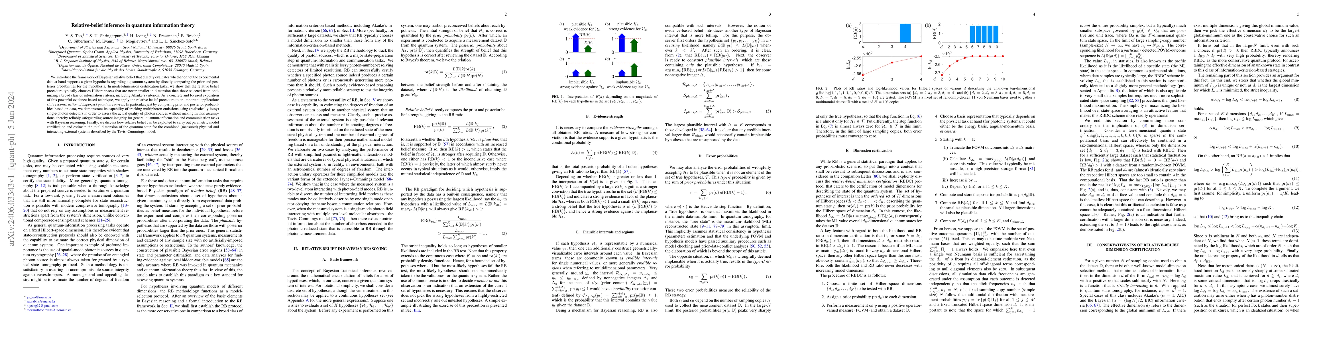 Thumbnail for Relative-belief inference in quantum information theory
