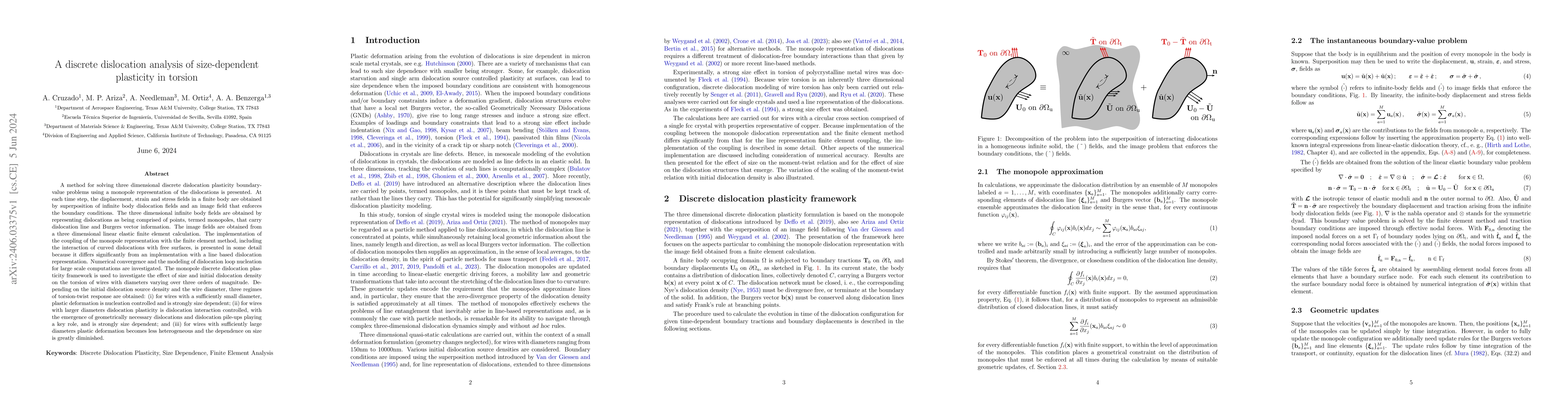 Thumbnail for A discrete dislocation analysis of size-dependent plasticity in torsion