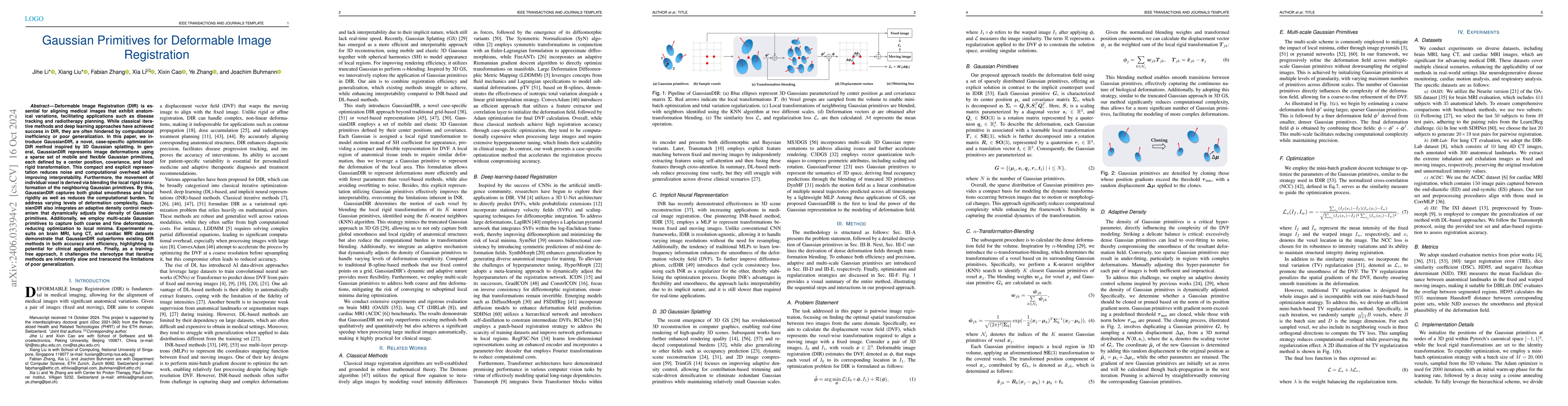Thumbnail for Gaussian Representation for Deformable Image Registration