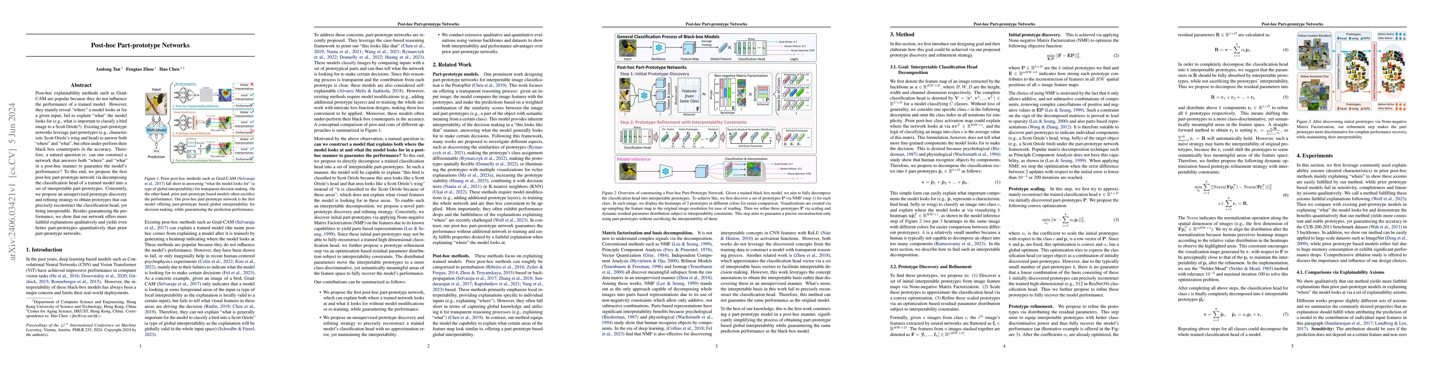 Thumbnail for Post-hoc Part-prototype Networks