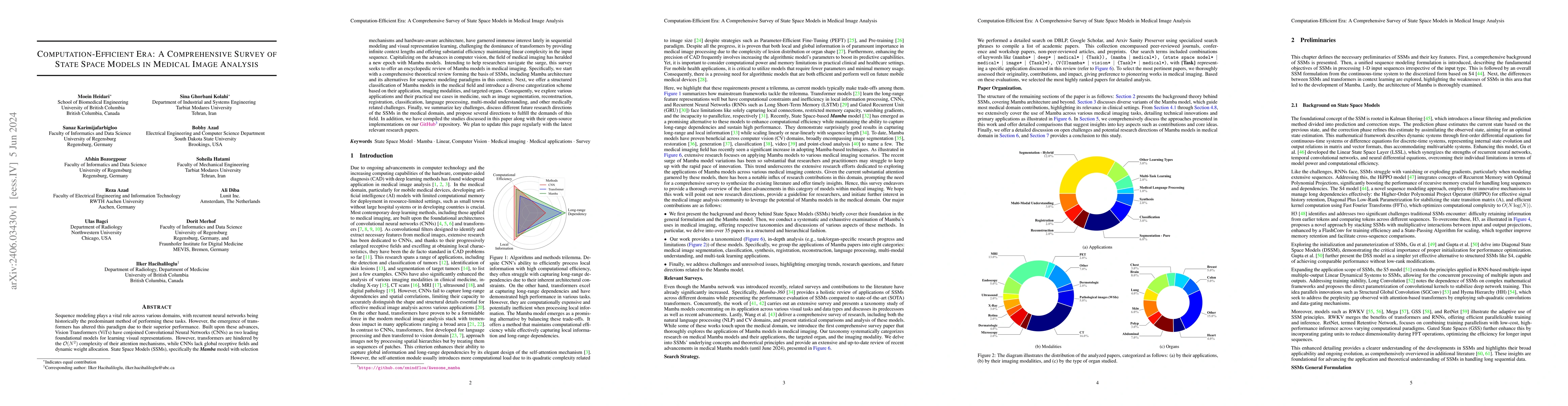 Thumbnail for Computation-Efficient Era: A Comprehensive Survey of State Space Models
  in Medical Image Analysis