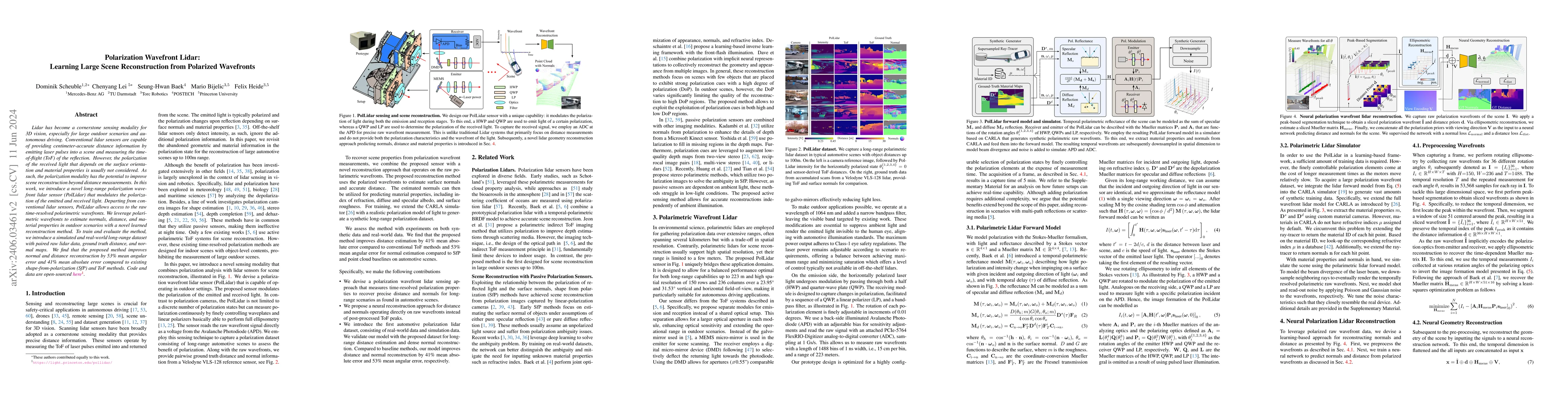 Thumbnail for Polarization Wavefront Lidar: Learning Large Scene Reconstruction from
  Polarized Wavefronts