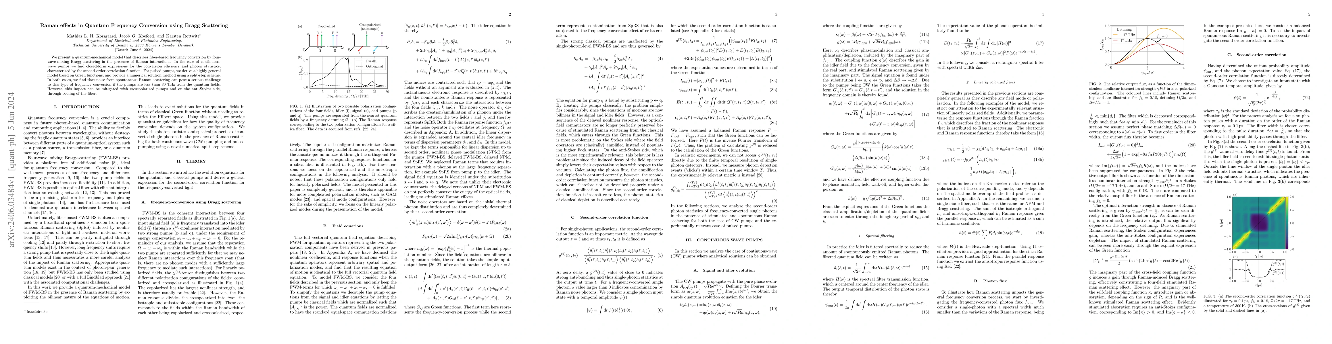 Thumbnail for Raman effects in Quantum Frequency Conversion using Bragg Scattering