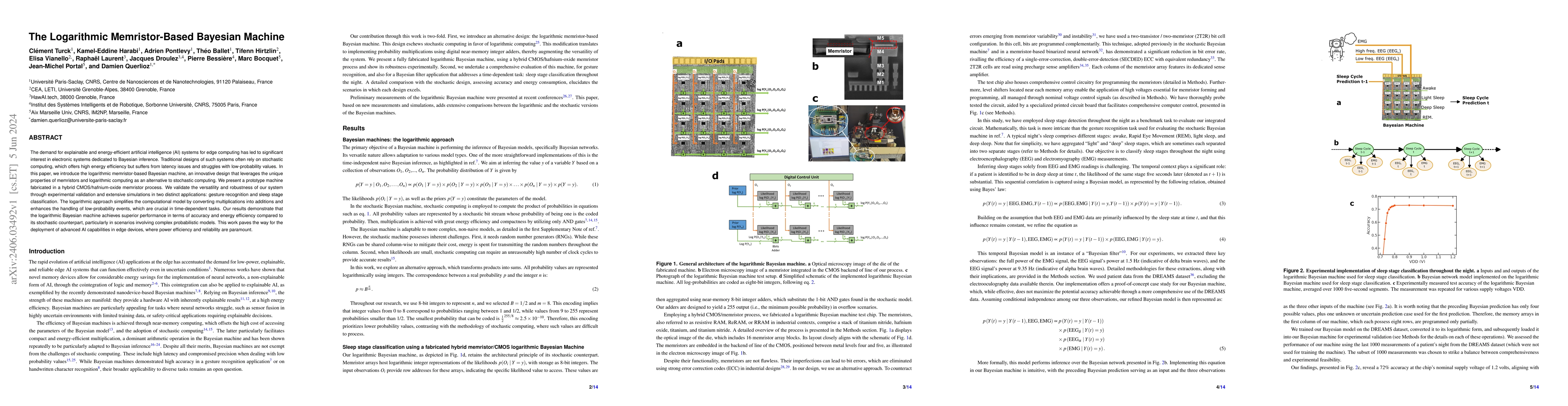 Thumbnail for The Logarithmic Memristor-Based Bayesian Machine