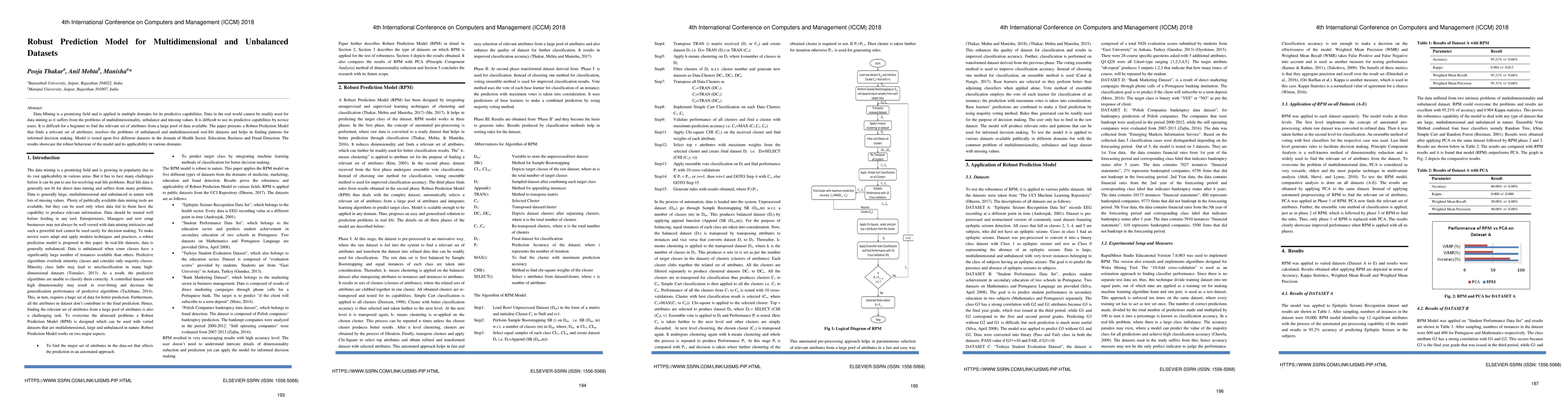 Thumbnail for Robust Prediction Model for Multidimensional and Unbalanced Datasets