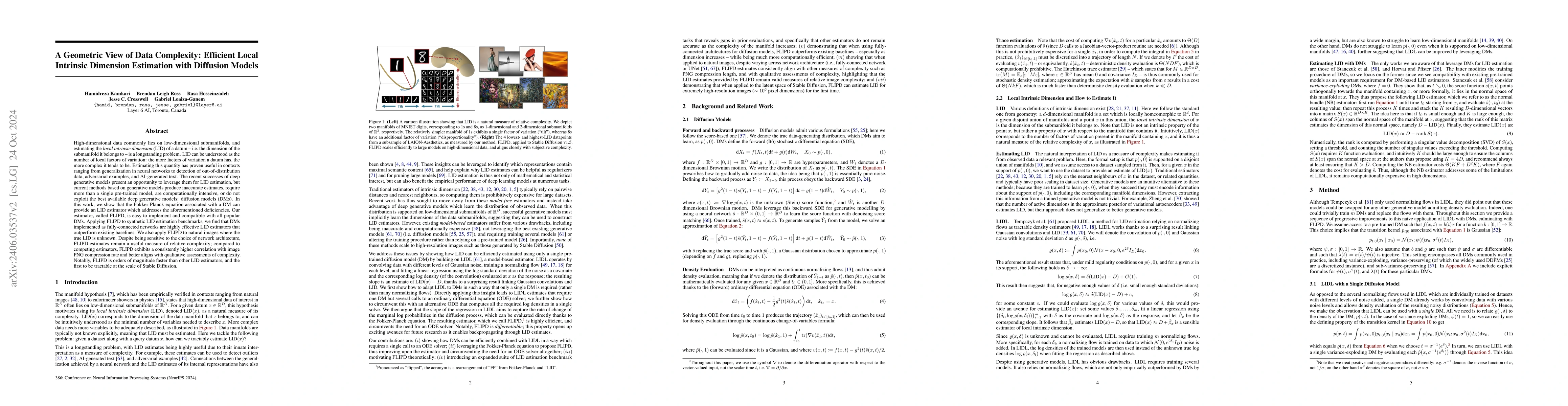Thumbnail for A Geometric View of Data Complexity: Efficient Local Intrinsic Dimension
  Estimation with Diffusion Models