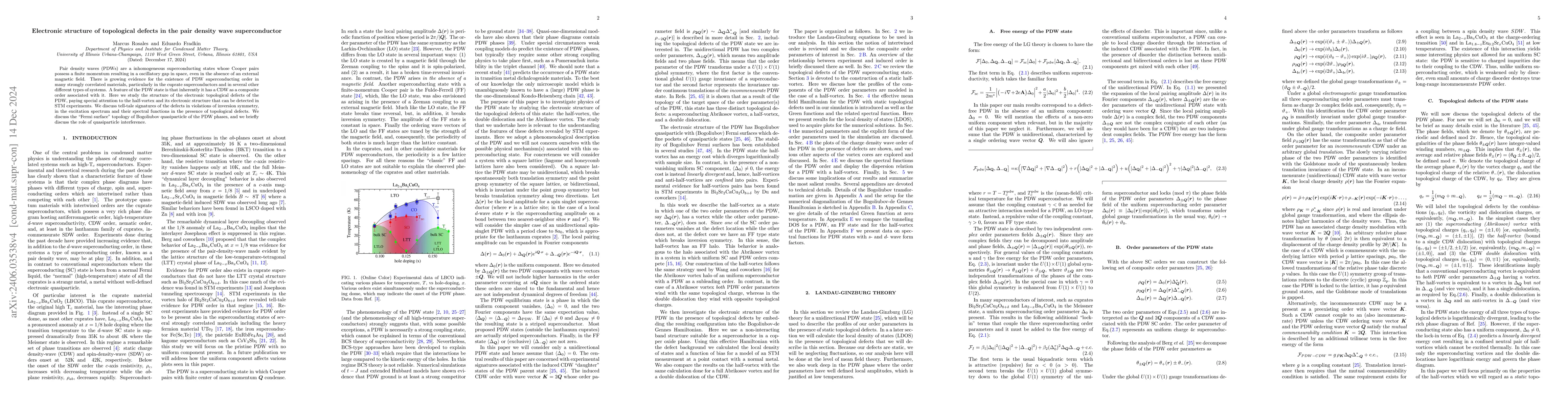 Thumbnail for Electronic structure of topological defects in the pair-density-wave
  superconductor