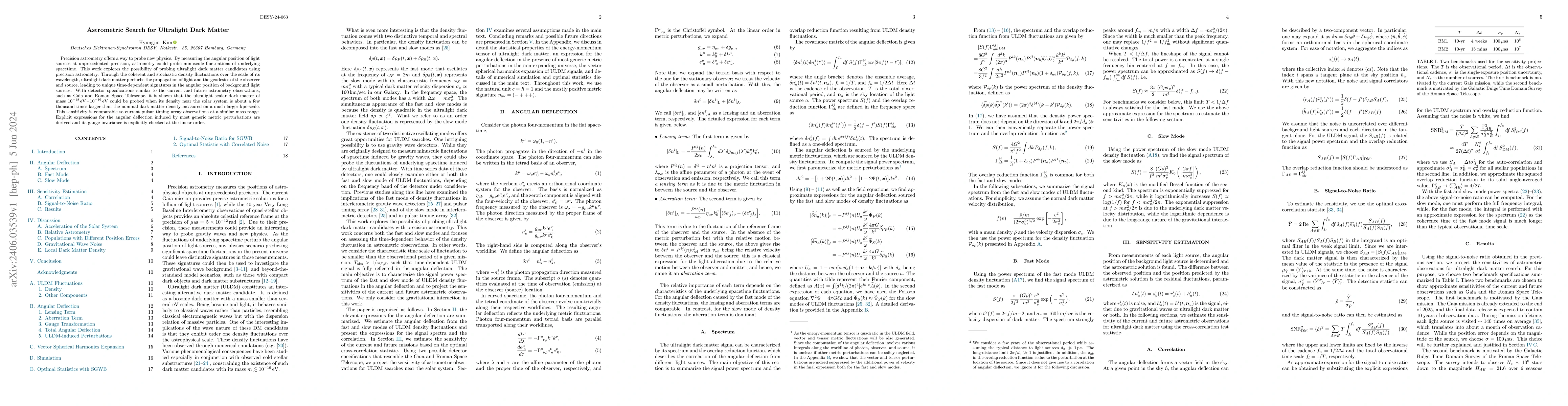 Thumbnail for Astrometric Search for Ultralight Dark Matter