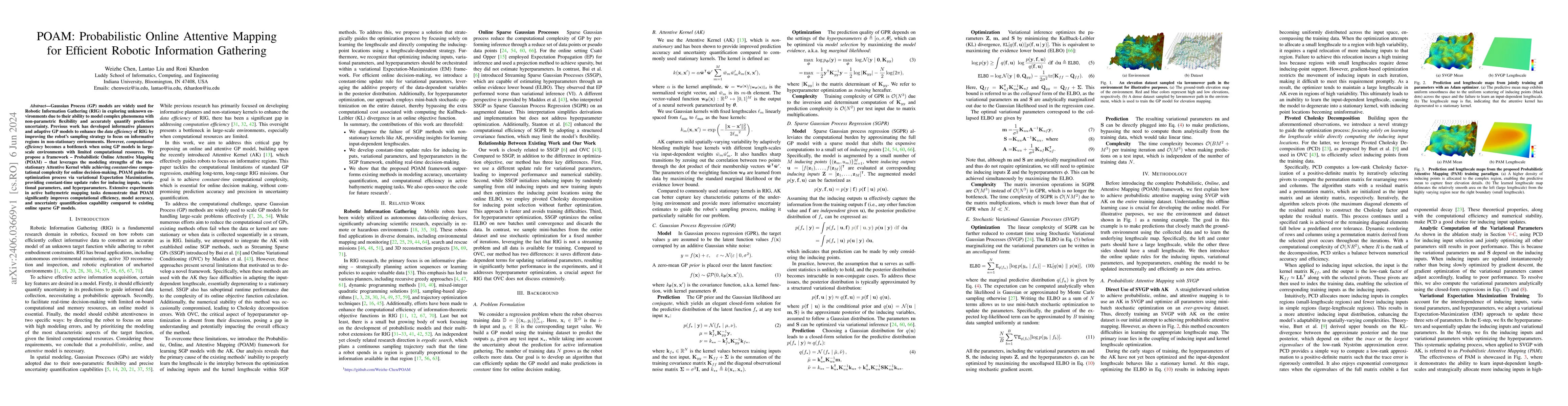 Thumbnail for POAM: Probabilistic Online Attentive Mapping for Efficient Robotic
  Information Gathering