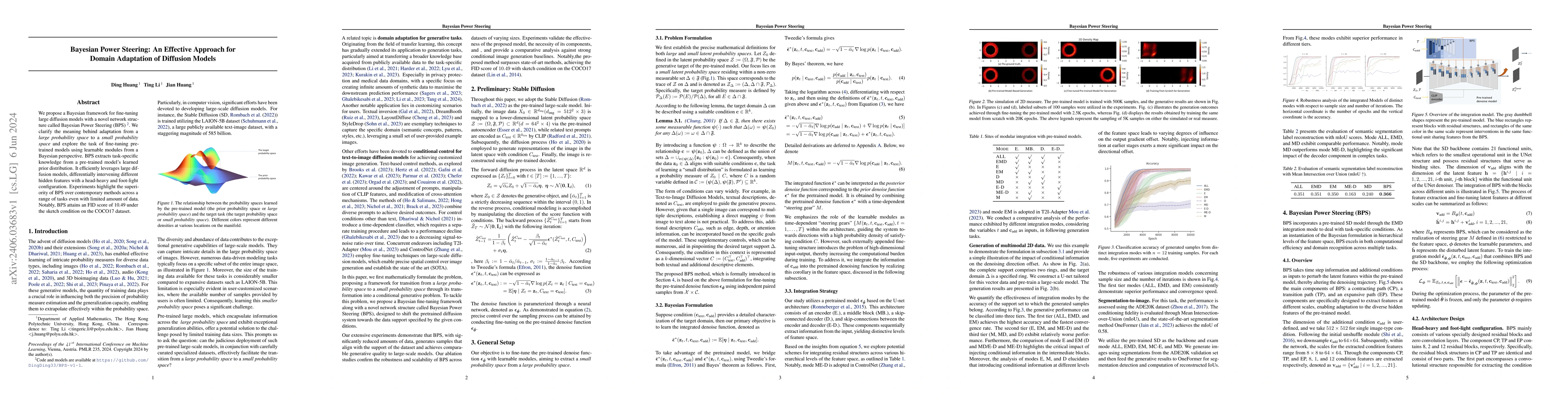 Thumbnail for Bayesian Power Steering: An Effective Approach for Domain Adaptation of
  Diffusion Models