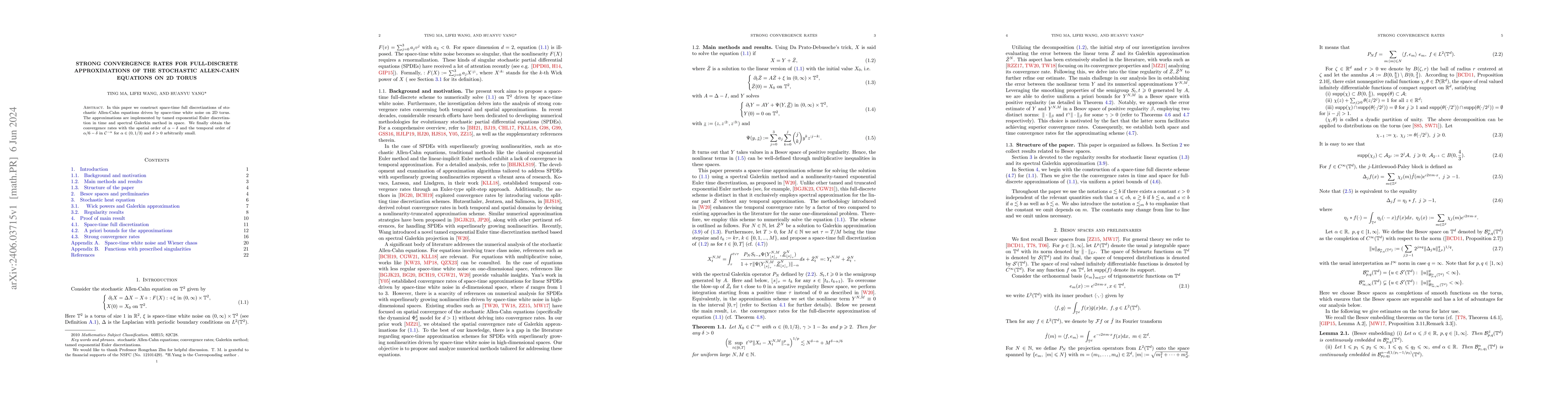 Thumbnail for Strong convergence rates for full-discrete approximations of the
  stochastic Allen-Cahn equations on 2D torus