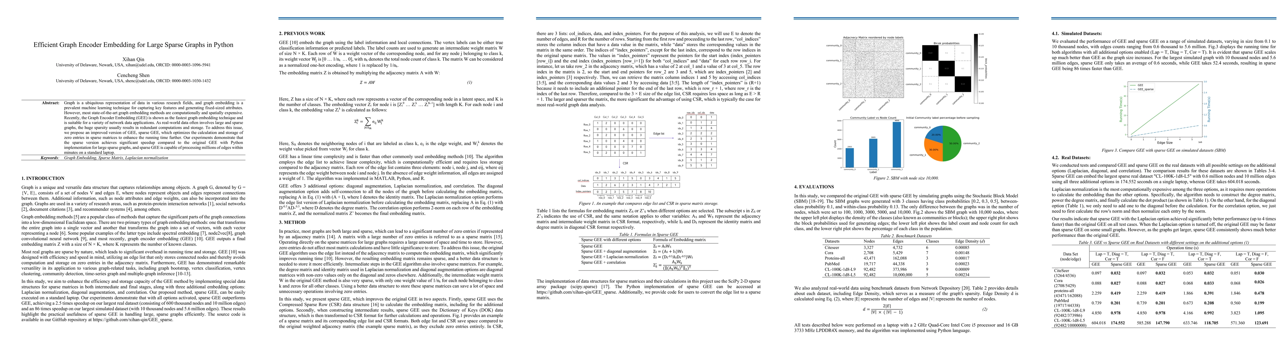 Thumbnail for Efficient Graph Encoder Embedding for Large Sparse Graphs in Python