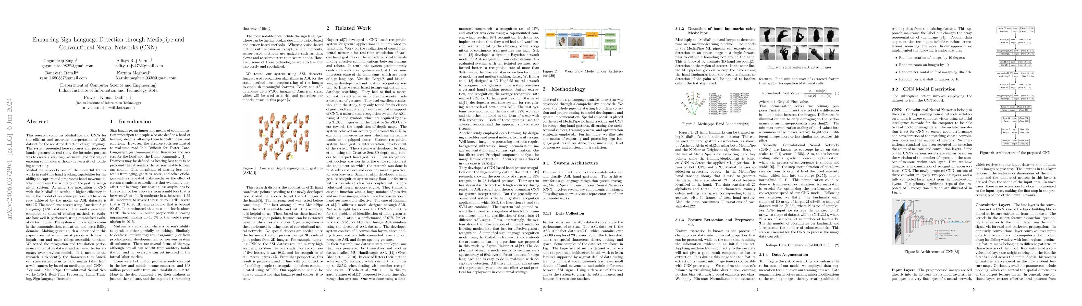 Thumbnail for Enhancing Sign Language Detection through Mediapipe and Convolutional
  Neural Networks (CNN)