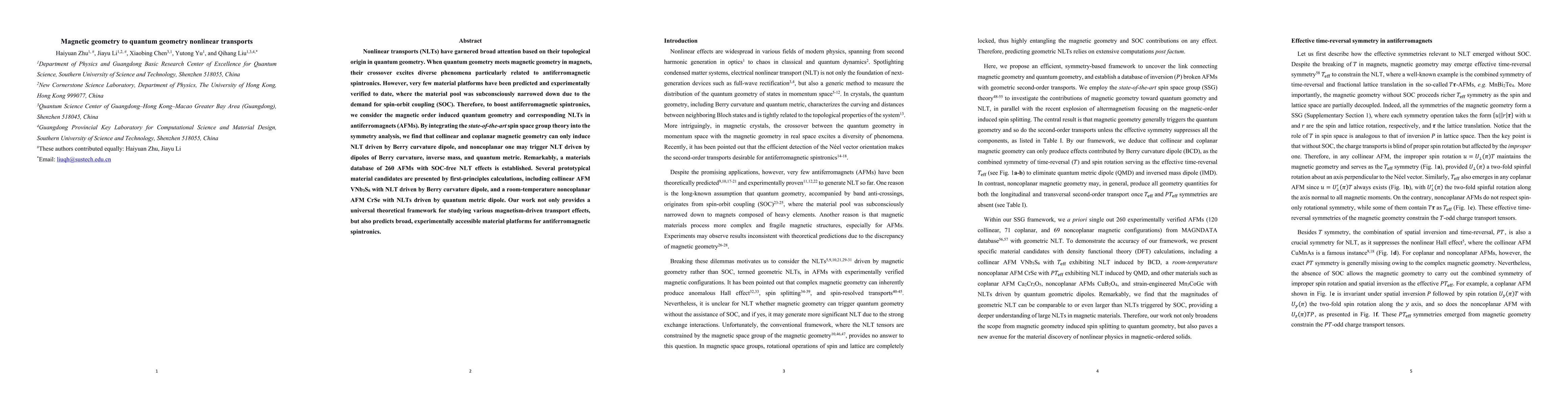 Thumbnail for Magnetic geometry to quantum geometry nonlinear transports
