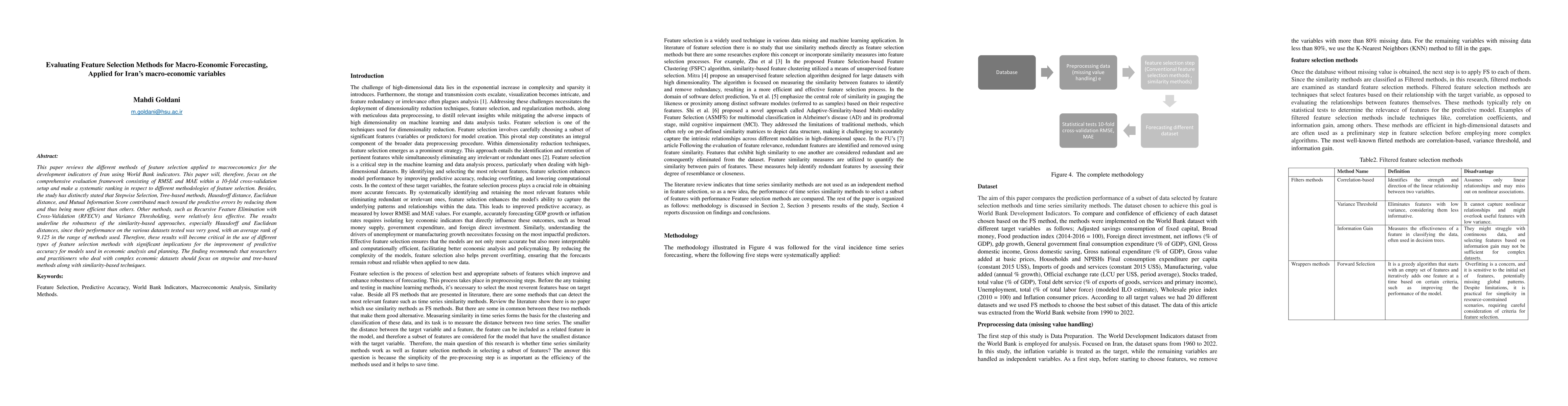 Thumbnail for Evaluating Feature Selection Methods for Macro-Economic Forecasting,
  Applied for Inflation Indicator of Iran