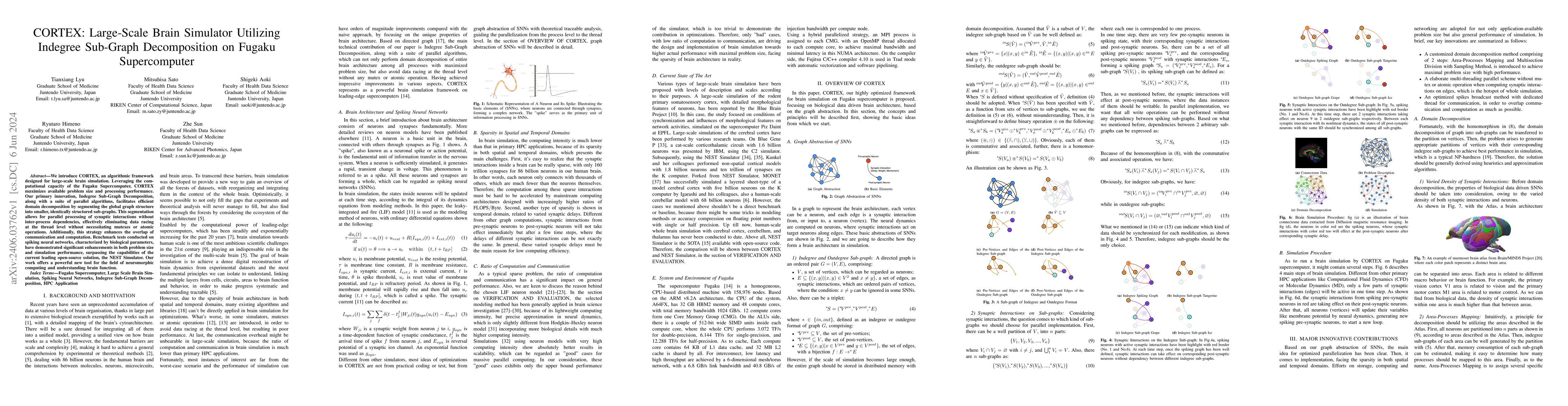 Thumbnail for CORTEX: Large-Scale Brain Simulator Utilizing Indegree Sub-Graph
  Decomposition on Fugaku Supercomputer