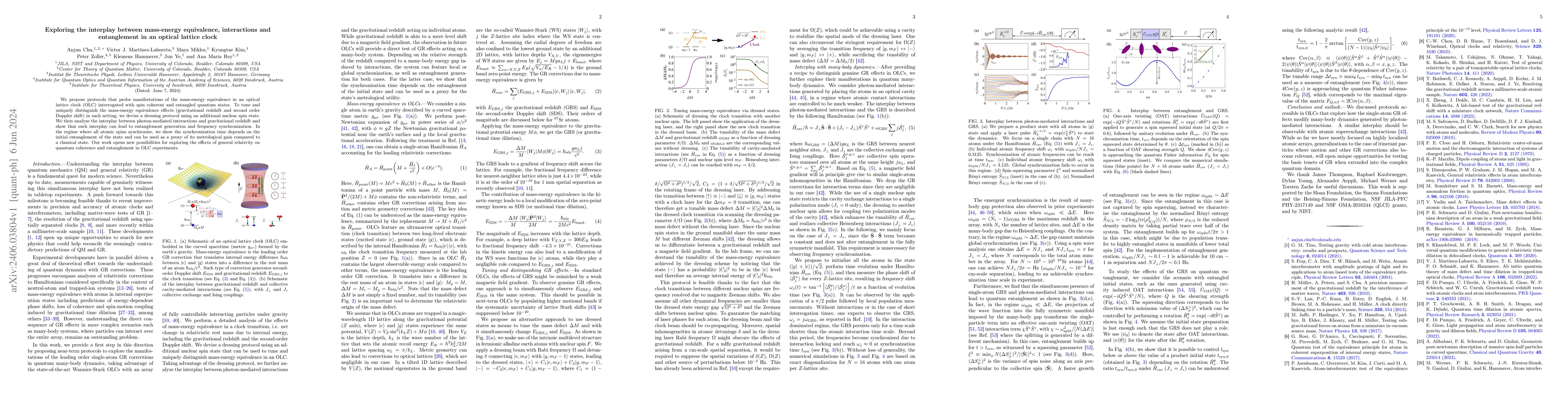 Thumbnail for Exploring the interplay between mass-energy equivalence, interactions
  and entanglement in an optical lattice clock