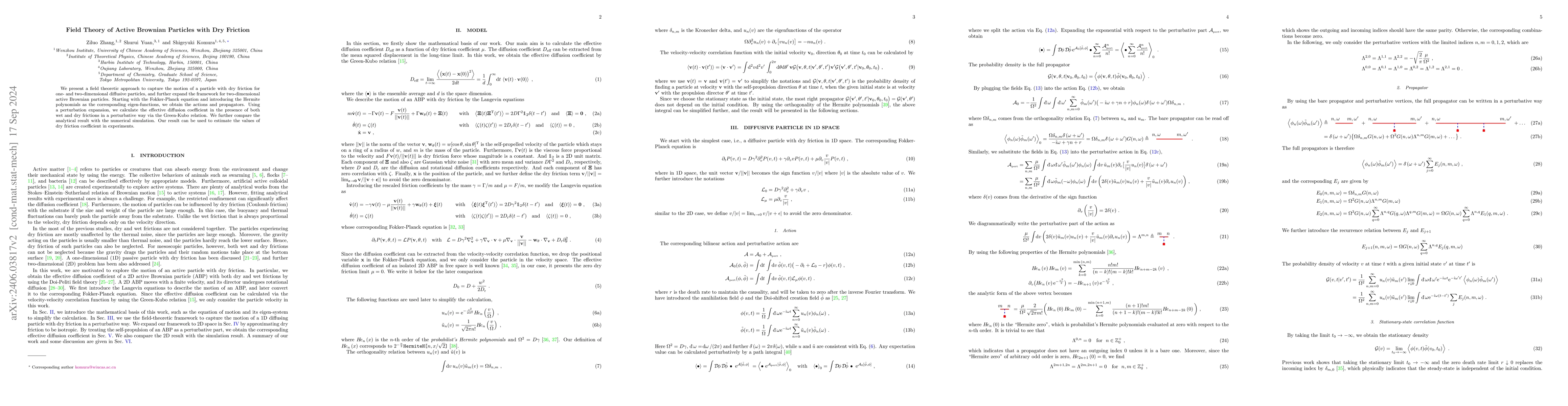 Thumbnail for Field Theory of Active Brownian Particles with Dry Friction