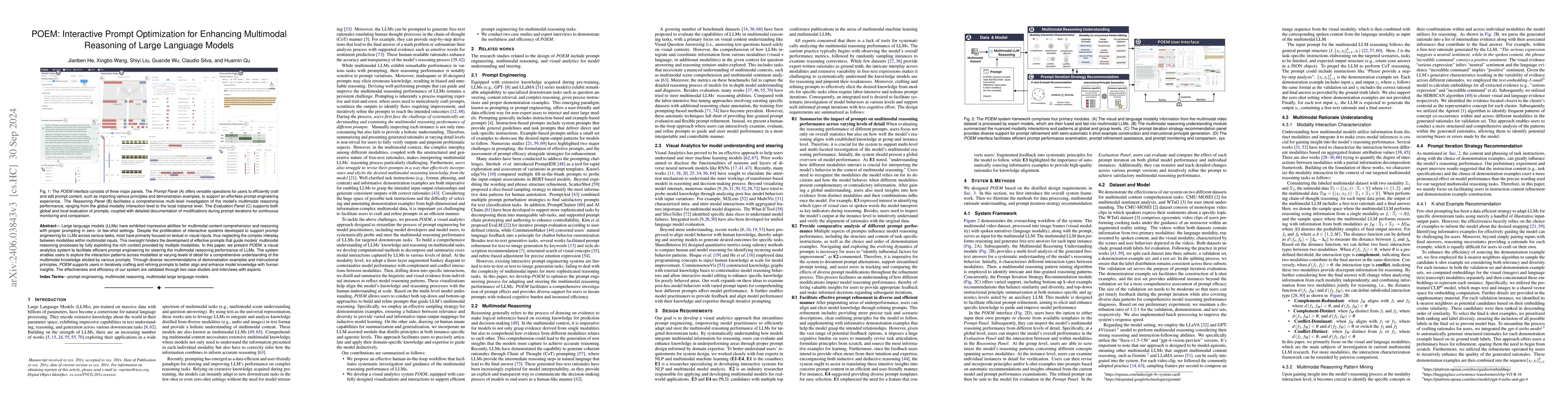 Thumbnail for POEM: Interactive Prompt Optimization for Enhancing Multimodal Reasoning
  of Large Language Models