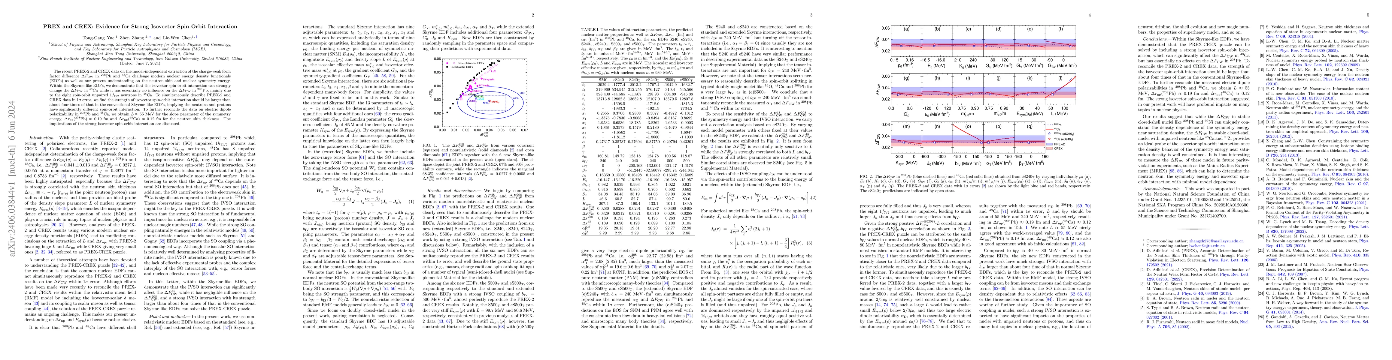 Thumbnail for PREX and CREX: Evidence for Strong Isovector Spin-Orbit Interaction
