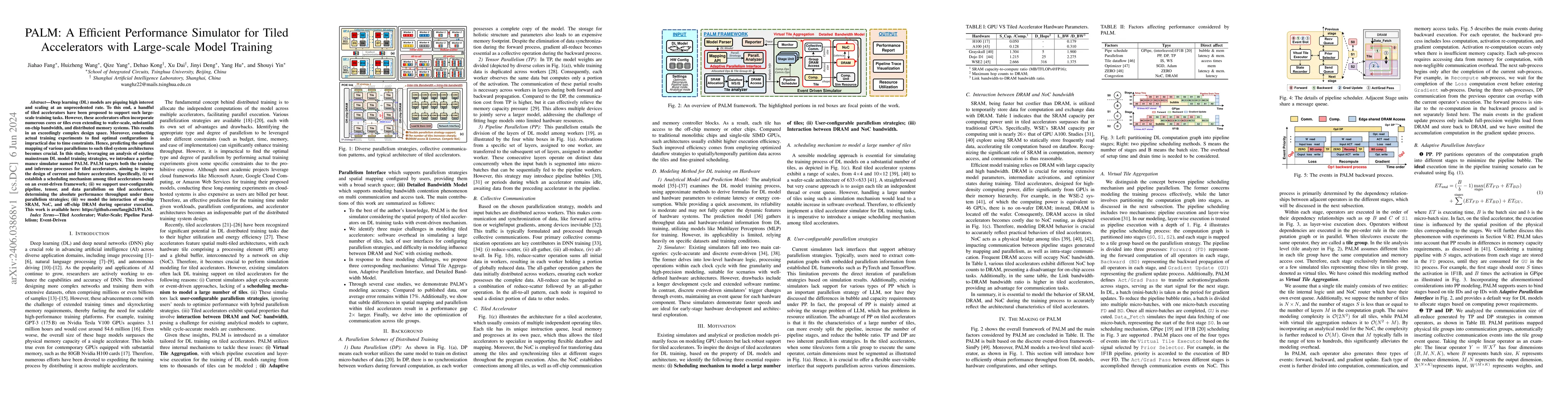 Thumbnail for PALM: A Efficient Performance Simulator for Tiled Accelerators with
  Large-scale Model Training